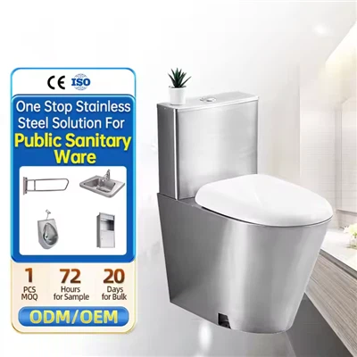 Toiletskål i rustfrit stål